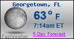 Weather Forecast for Georgetown, FL