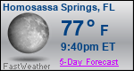 Weather Forecast for Homosassa Springs, FL