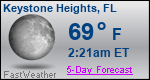 Weather Forecast for Keystone Heights, FL