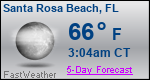 Weather Forecast for Santa Rosa Beach, FL