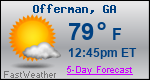 Weather Forecast for Offerman, GA