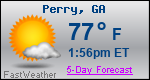 Weather Forecast for Perry, GA