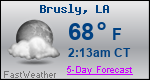 Weather Forecast for Brusly, LA