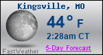 Weather Forecast for Kingsville, MO