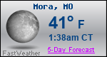 Weather Forecast for Mora, MO