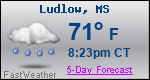 Weather Forecast for Ludlow, MS