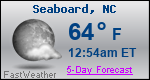 Weather Forecast for Seaboard, NC