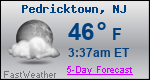 Weather Forecast for Pedricktown, NJ