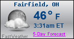 Weather Forecast for Fairfield, OH