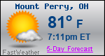 Weather Forecast for Mount Perry, OH