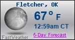 Weather Forecast for Fletcher, OK