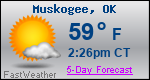 Weather Forecast for Muskogee, OK