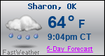 Weather Forecast for Sharon, OK