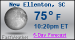 Weather Forecast for New Ellenton, SC