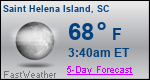 Weather Forecast for Saint Helena Island, SC