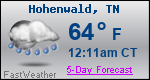 Weather Forecast for Hohenwald, TN