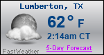 Weather Forecast for Lumberton, TX