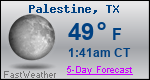 Weather Forecast for Palestine, TX