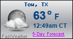 Weather Forecast for Tow, TX