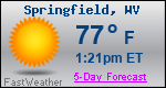 Weather Forecast for Springfield, WV