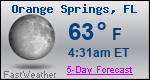 Weather Forecast for Orange Springs, FL