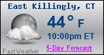 Weather Forecast for East Killingly, CT