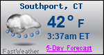 Weather Forecast for Southport, CT