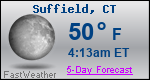 Weather Forecast for Suffield, CT