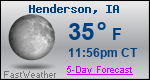 Weather Forecast for Henderson, IA