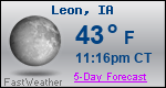 Weather Forecast for Leon, IA