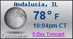 Weather Forecast for Andalusia, IL
