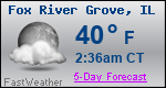 Weather Forecast for Fox River Grove, IL