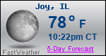 Weather Forecast for Joy, IL