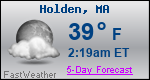 Weather Forecast for Holden, MA