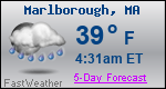 Weather Forecast for Marlborough, MA