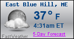 Weather Forecast for East Blue Hill, ME