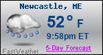 Weather Forecast for Newcastle, ME