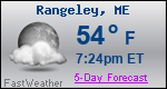 Weather Forecast for Rangeley, ME
