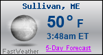 Weather Forecast for Sullivan, ME