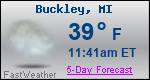 Weather Forecast for Buckley, MI