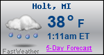 Weather Forecast for Holt, MI