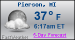 Weather Forecast for Pierson, MI