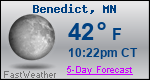 Weather Forecast for Benedict, MN