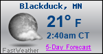 Weather Forecast for Blackduck, MN