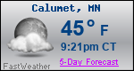 Weather Forecast for Calumet, MN