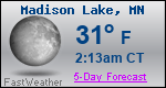 Weather Forecast for Madison Lake, MN
