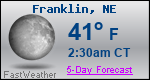 Weather Forecast for Franklin, NE