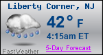 Weather Forecast for Liberty Corner, NJ