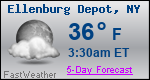 Weather Forecast for Ellenburg Depot, NY