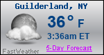 Weather Forecast for Guilderland, NY